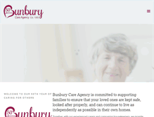 Tablet Screenshot of bunburyagency.com
